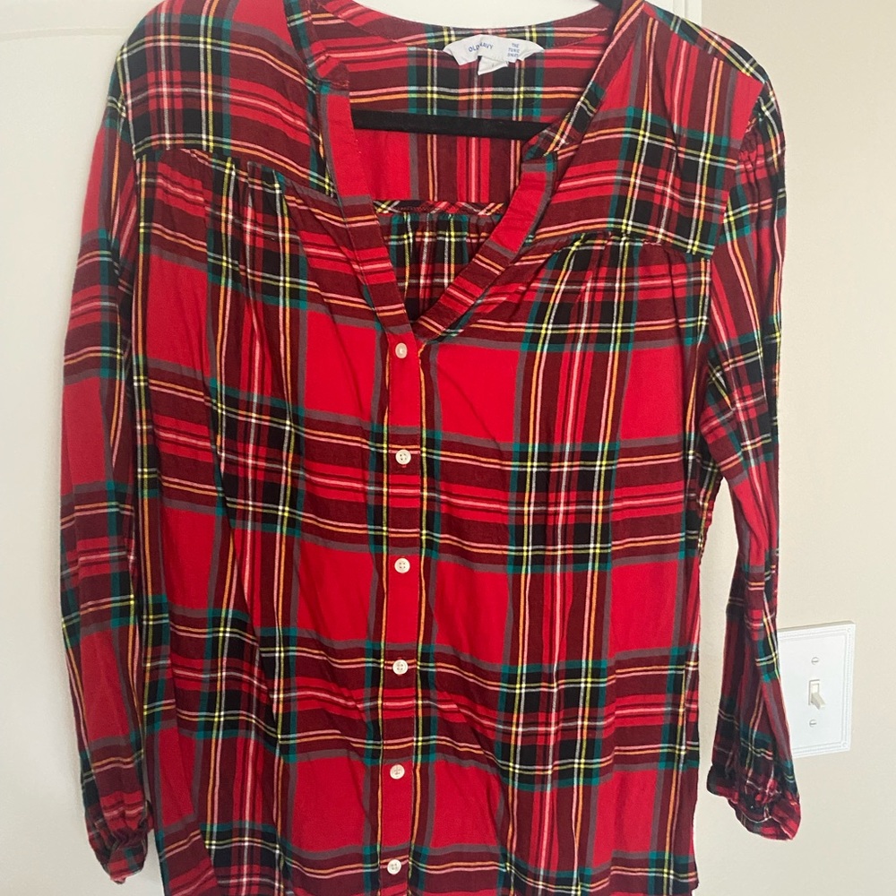 Christmas color blouse